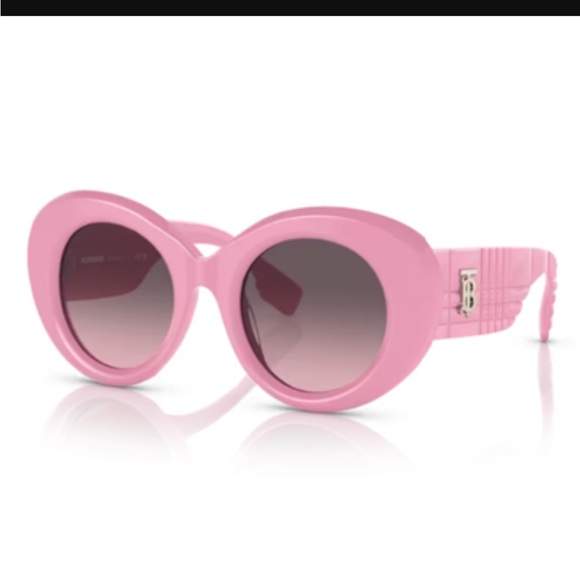 Burberry BE4370-U 4029/5M Pink Margot Round Sunglasses - Picture 13 of 13